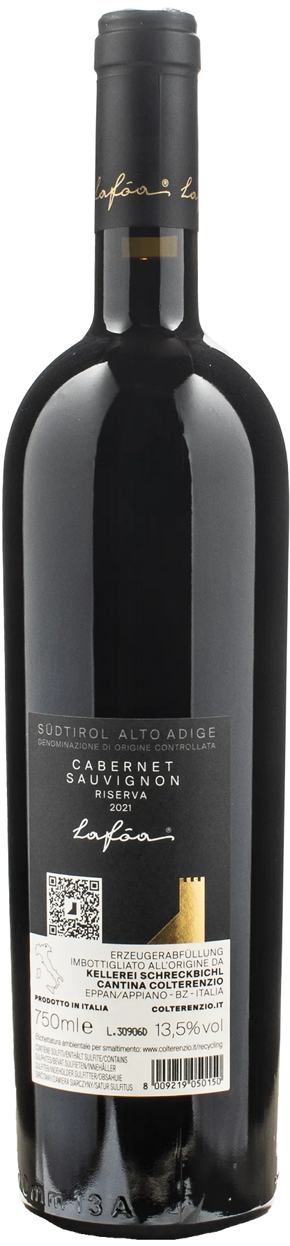 Colterenzio Cabernet Sauvignon Lafoa Riserva 2021