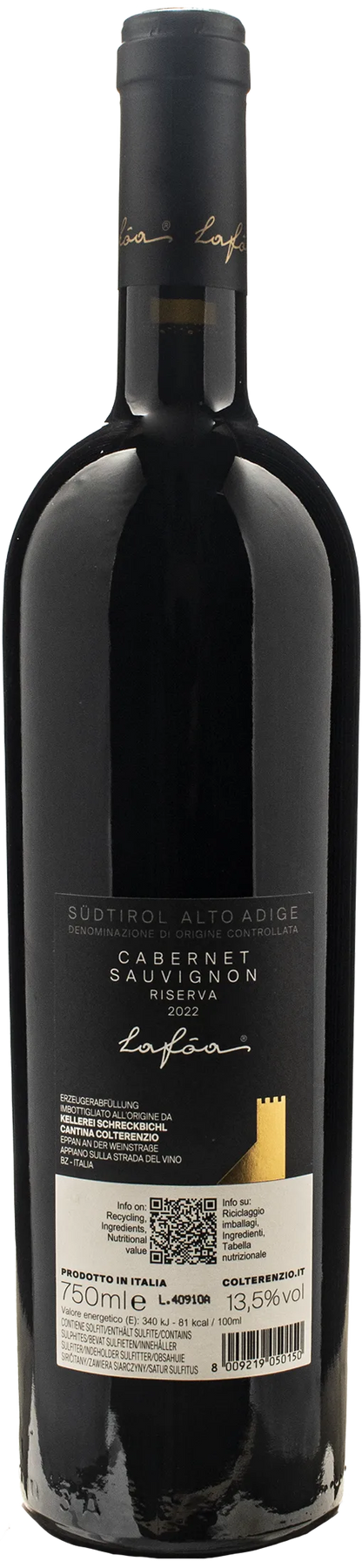 Colterenzio Cabernet Sauvignon Lafoa Riserva 2022