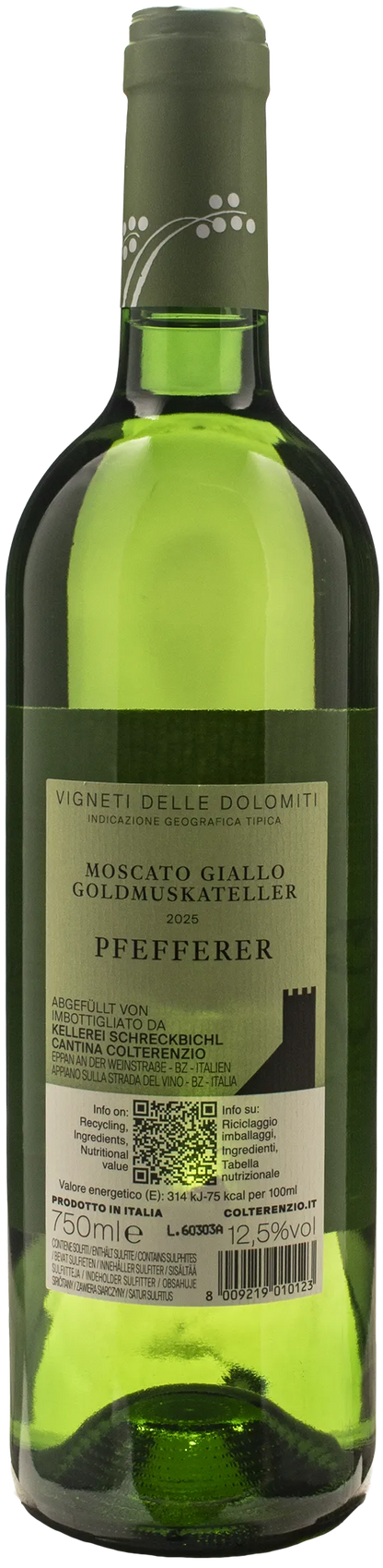 Colterenzio Pfefferer Moscato Giallo 2025