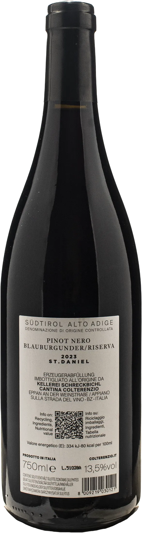 Colterenzio Pinot Nero St. Daniel Riserva 2023