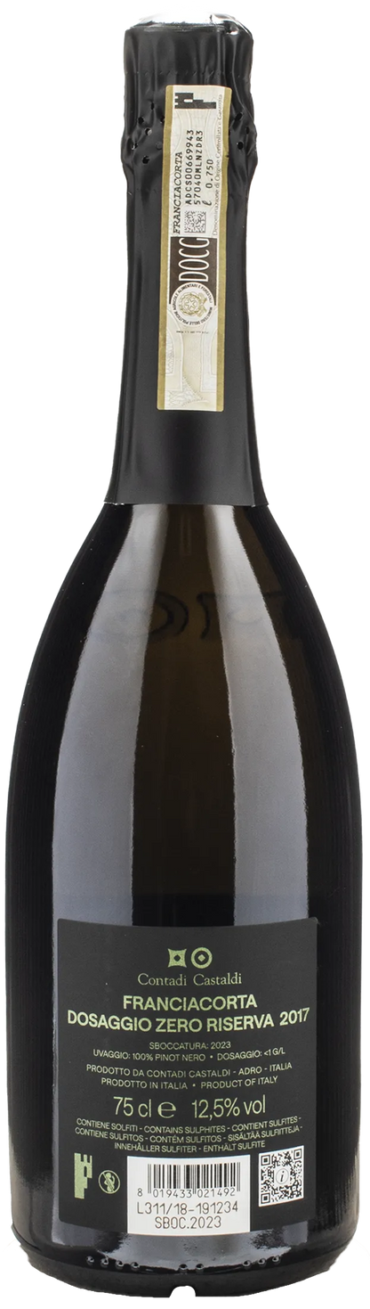 Contadi Castaldi Franciacorta Pinonero Natura Dosaggio Zero Riserva 2017
