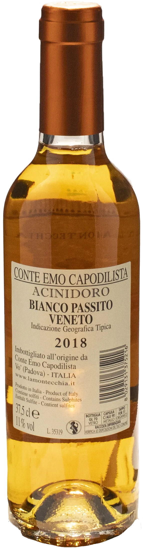 Conte Emo Capodilista Acinidoro Passito 0.375L 2018