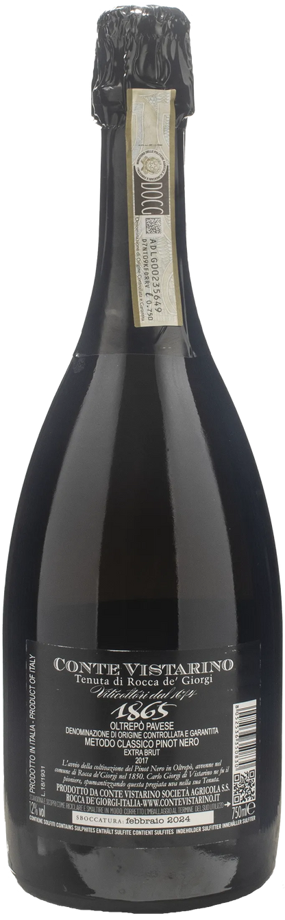 Conte Vistarino 1865 Oltrepò Pavese Metodo Classico Pinot Nero Extra Brut 2017