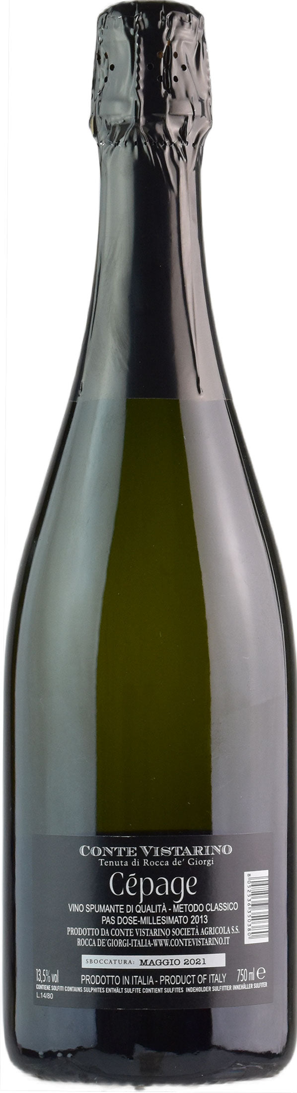 Conte Vistarino Cuvee Cepage Edizione Limitata Pas Dose 2013