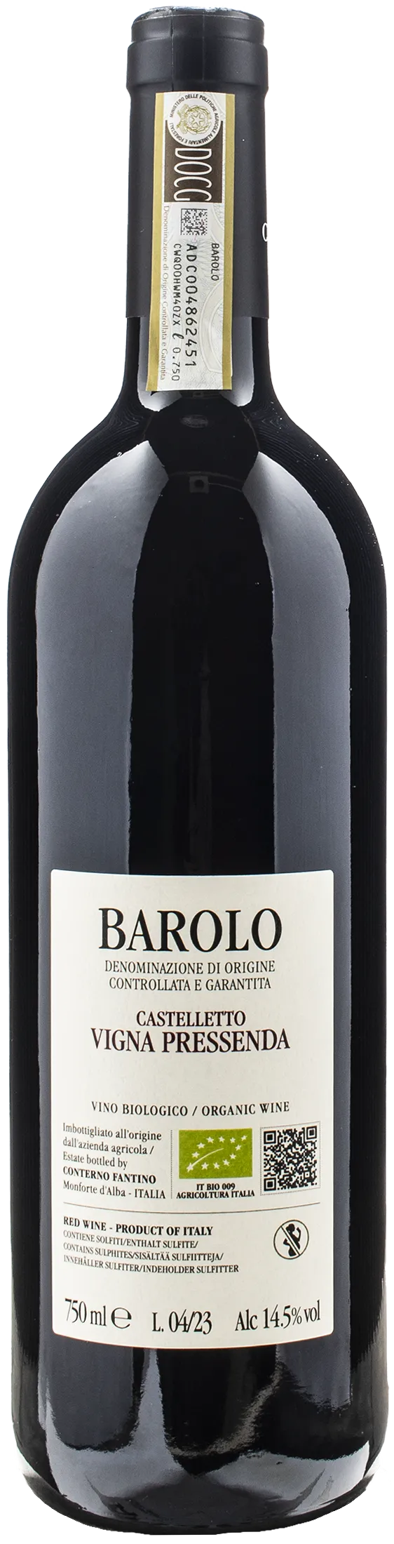 Conterno Fantino Barolo Castelletto Vigna Pressenda 2020