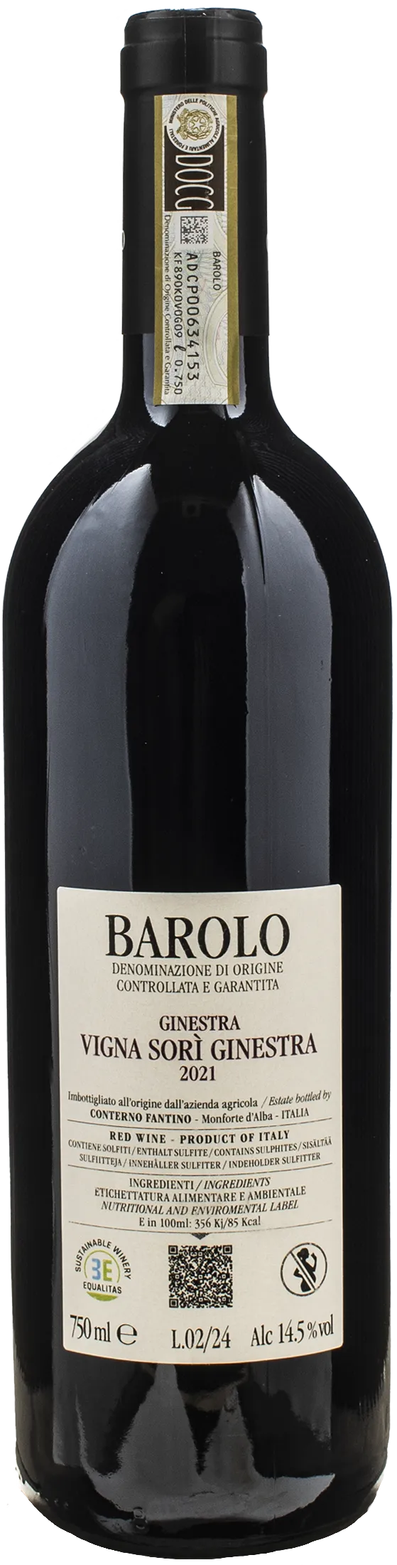 Conterno Fantino Barolo Ginestra Vigna Sori Ginestra 2021