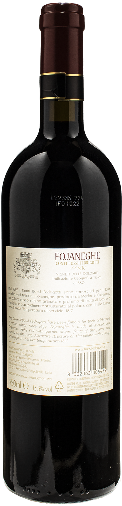 Conti Bossi Fedrigotti Fojaneghe 2017