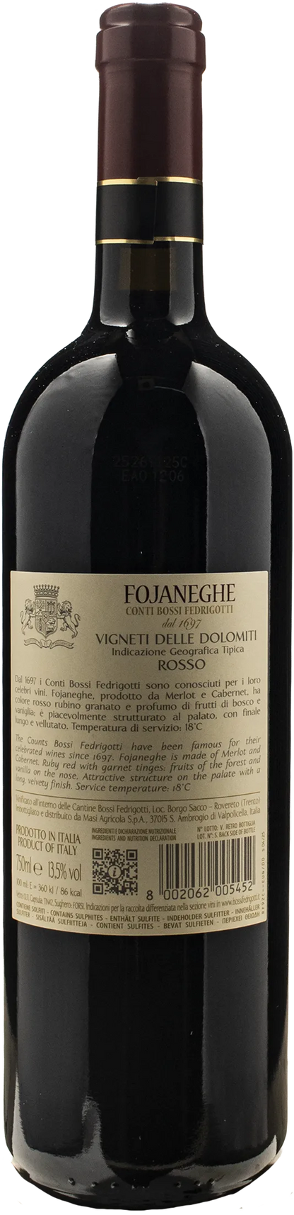 Conti Bossi Fedrigotti Fojaneghe 2018