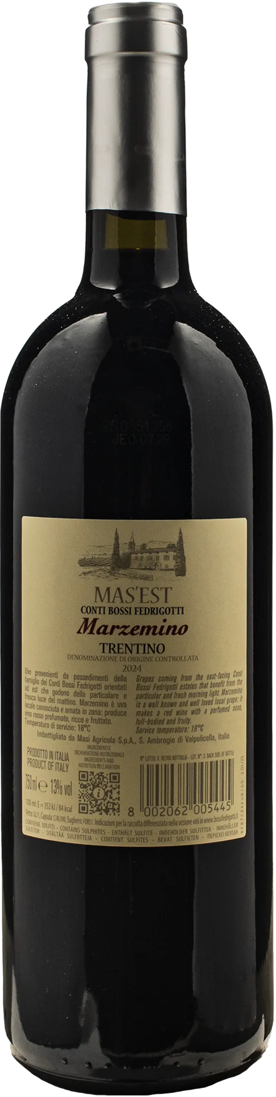 Conti Bossi Fedrigotti Mas'Est Marzemino 2024