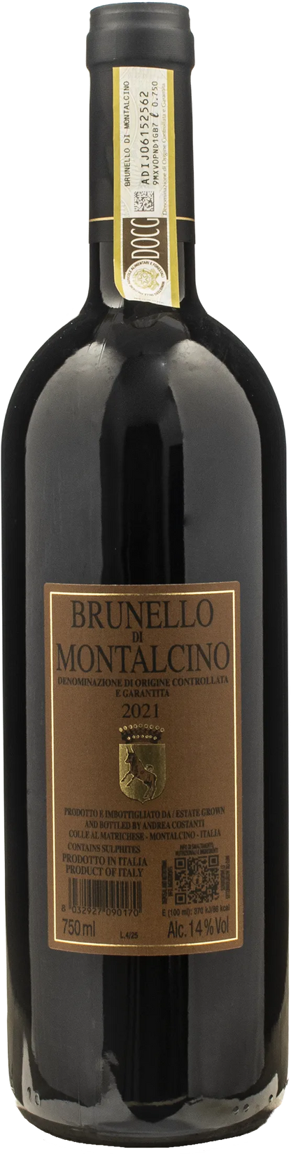 Conti Costanti Brunello di Montalcino 2021