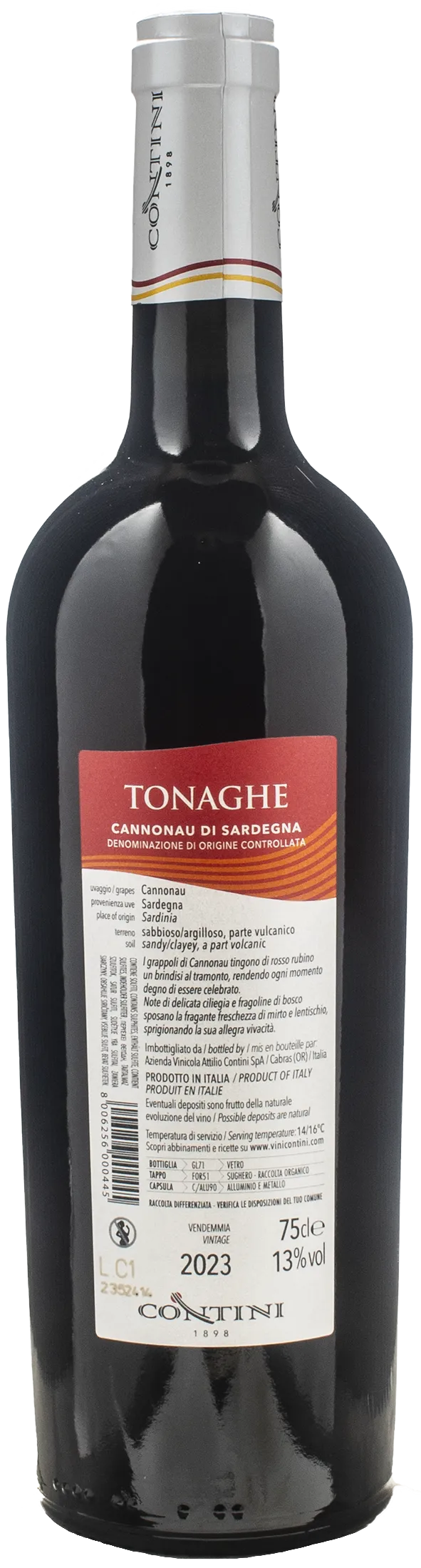 Contini Cannonau di Sardegna Tonaghe 2023