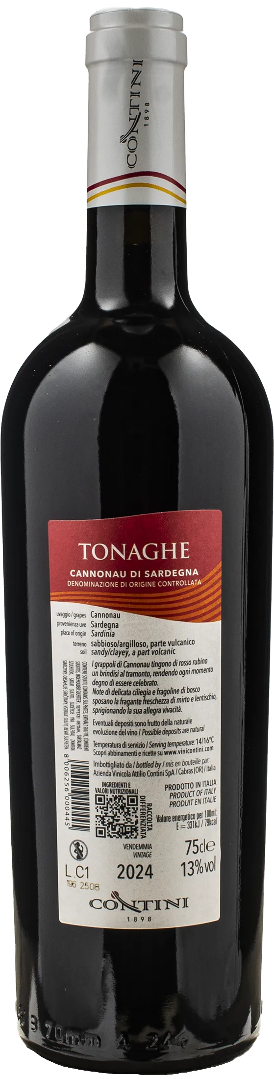 Contini Cannonau di Sardegna Tonaghe 2024