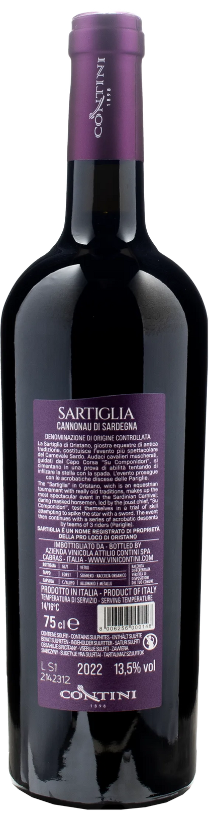 Contini Cannonau Sardegna Sartiglia 2022