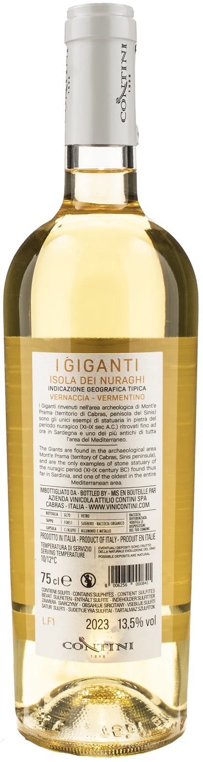 Contini I Giganti Bianco Isola dei Nuraghi Vernaccia Vermentino 2023