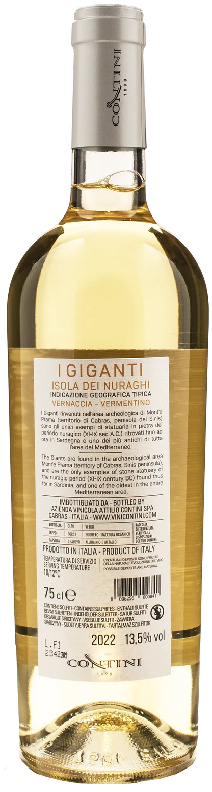 Contini I Giganti Bianco Vernaccia - Vermentino Isola dei Nuraghi 2022
