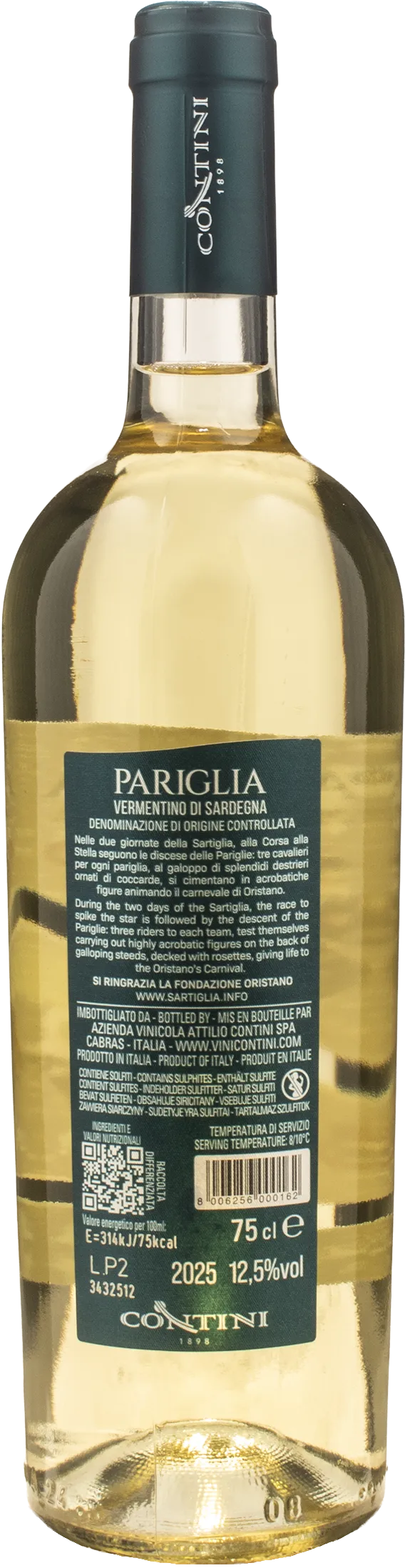 Contini Vermentino di Sardegna Pariglia 2025