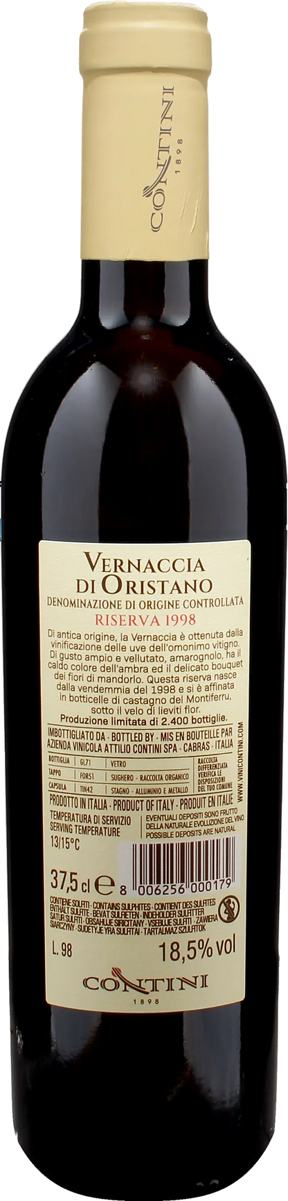 Contini Vernaccia di Oristano Riserva 0.375L 1998