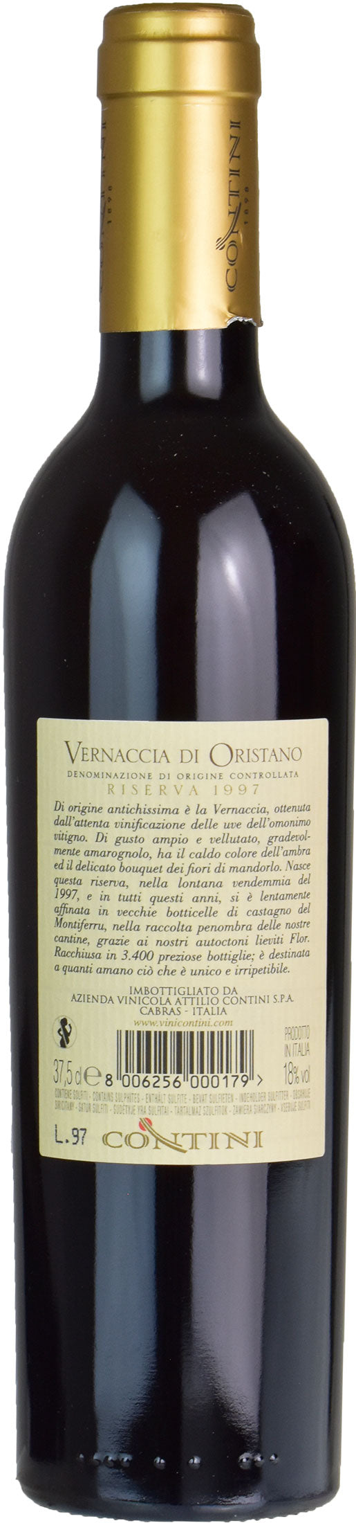 Contini Vernaccia di Oristano Riserva 0.375L 1997