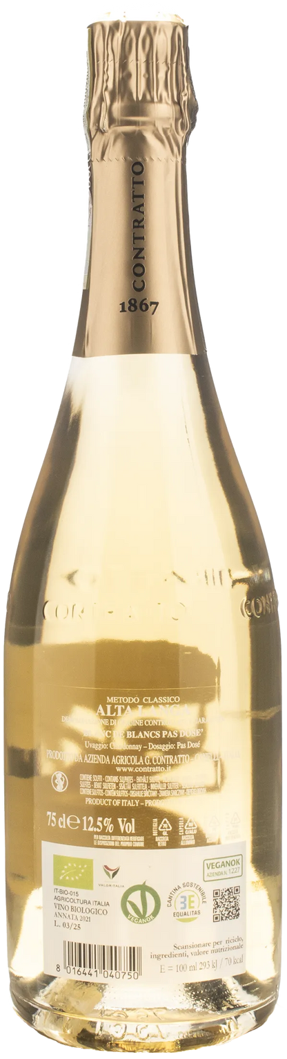 Contratto Alta Langa Blanc de Blancs Pas Dose 2021