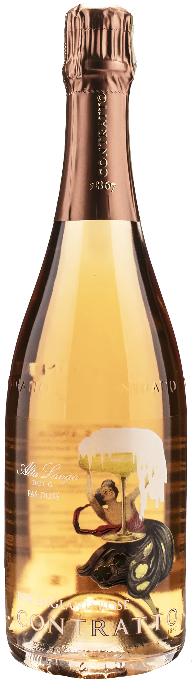 Contratto Alta Langa For England Rosé Pas Dosé 2019