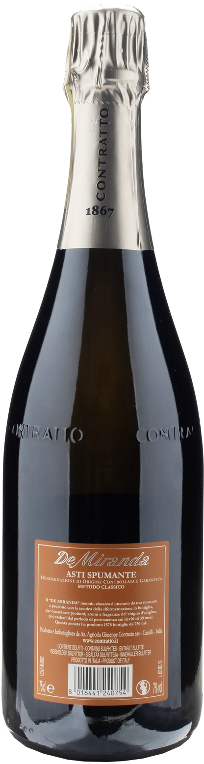 Contratto Asti Spumante Metodo Classico De Miranda 2018