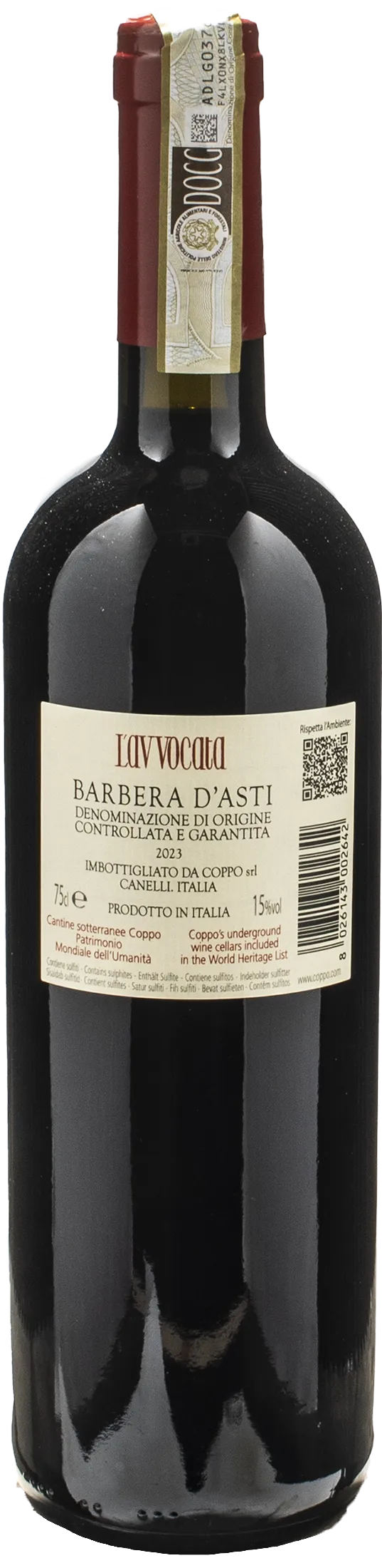 Coppo Barbera d'Asti L'Avvocata 2023