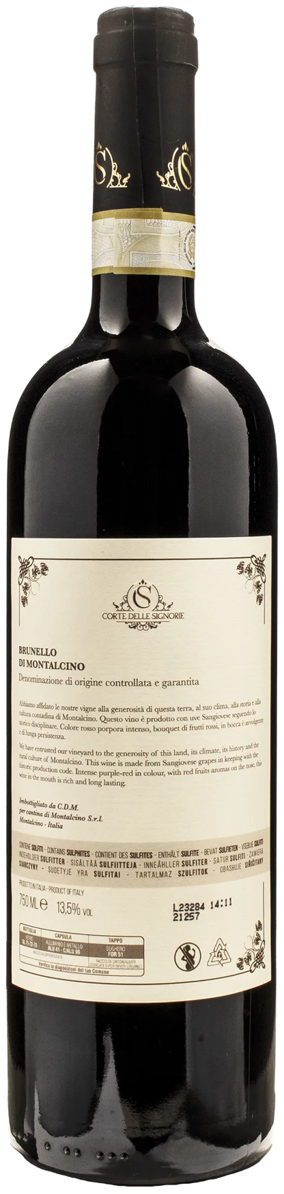 Corte delle Signorie Brunello di Montalcino Conte Palatino 2017