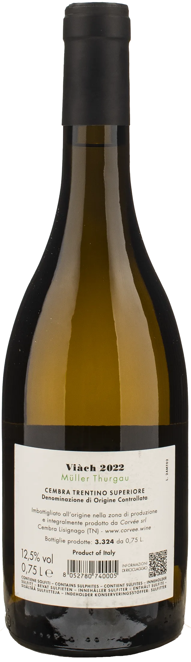 Corvee Muller Thurgau Viach 2022