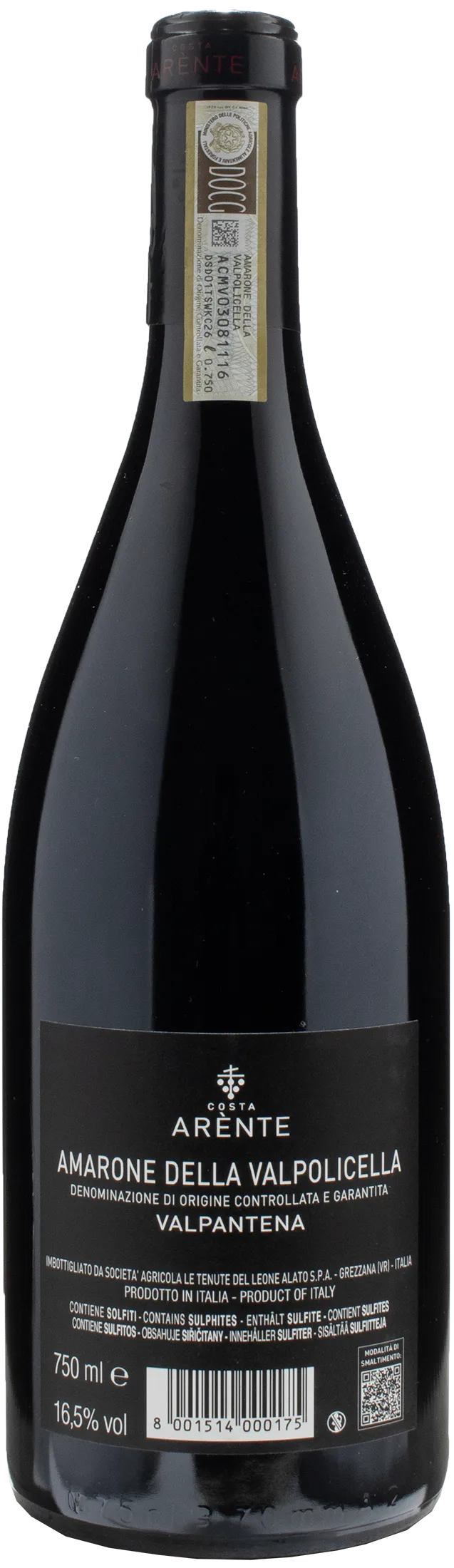 Costa Arente Amarone della Valpolicella Valpantena 2018