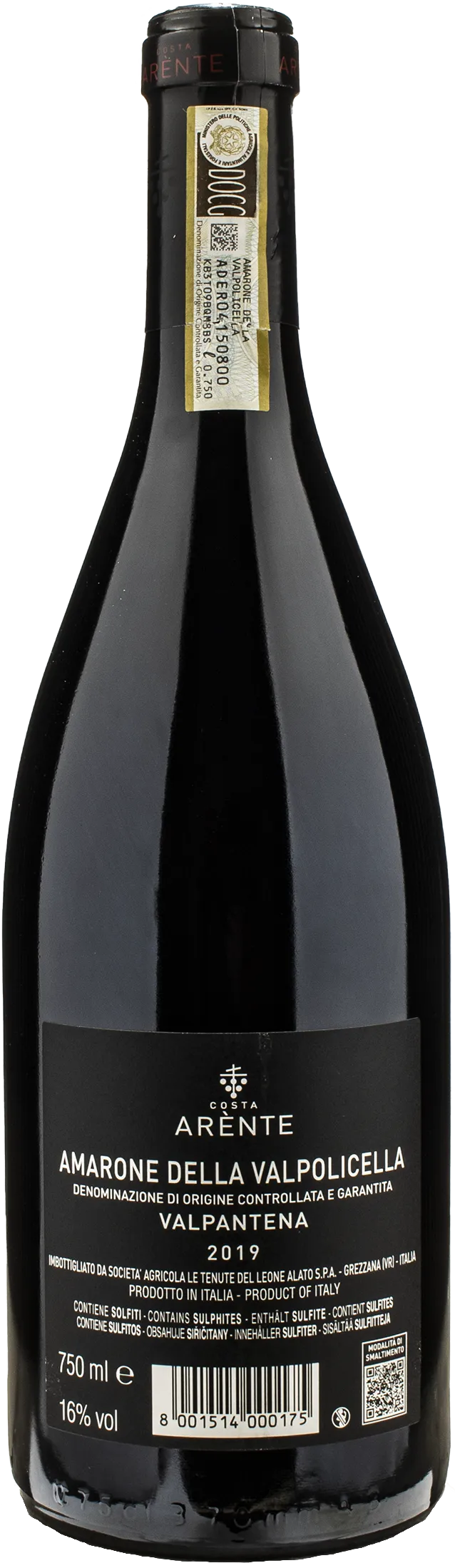 Costa Arente Amarone della Valpolicella Valpantena 2019