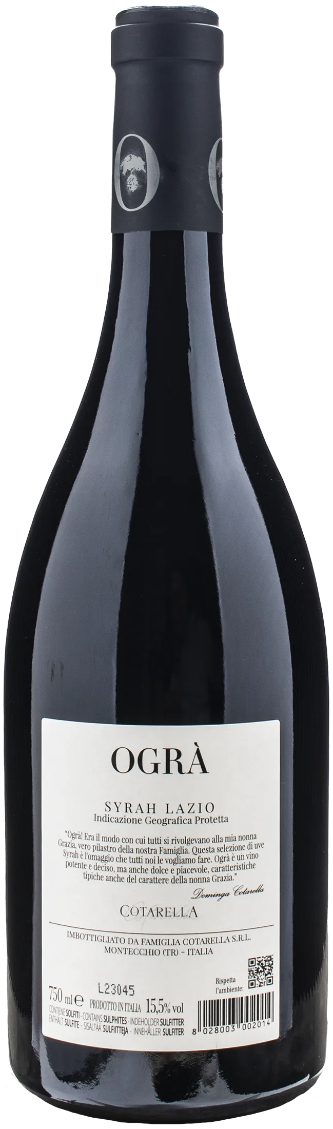 Cotarella Syrah Ogrà 2018