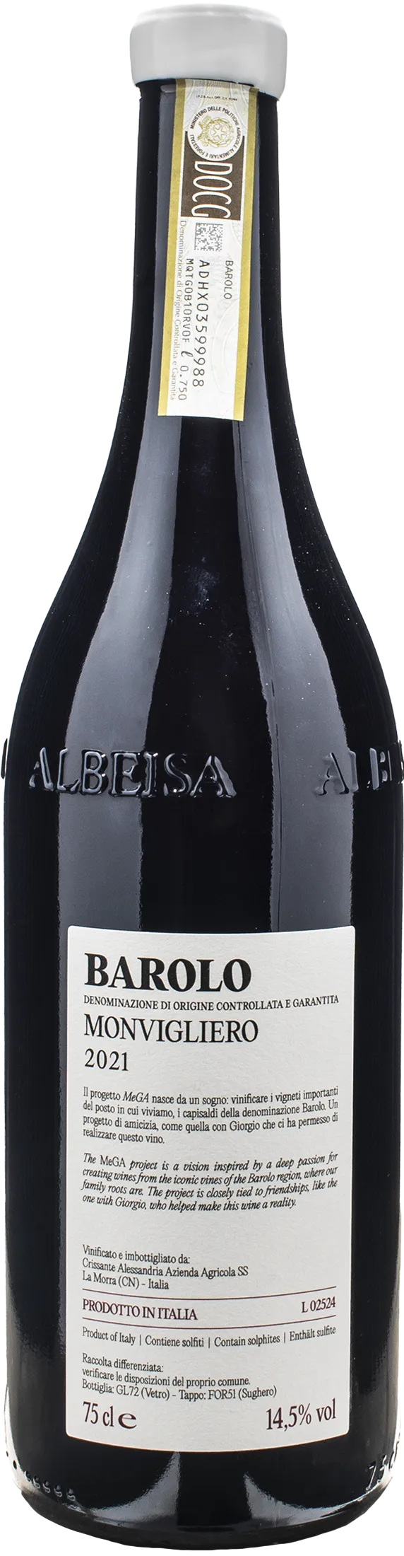 Crissante Alessandria Barolo Monvigliero 2021
