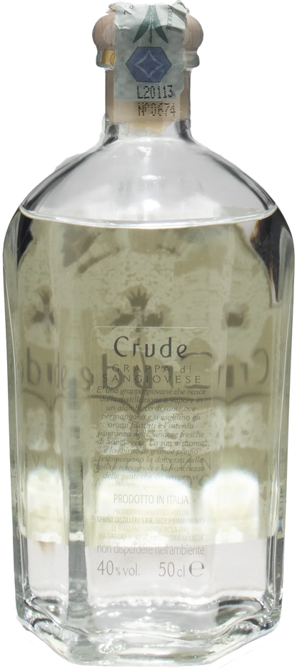 Crude Grappa Sangiovese Riserva Speciale 0.5L