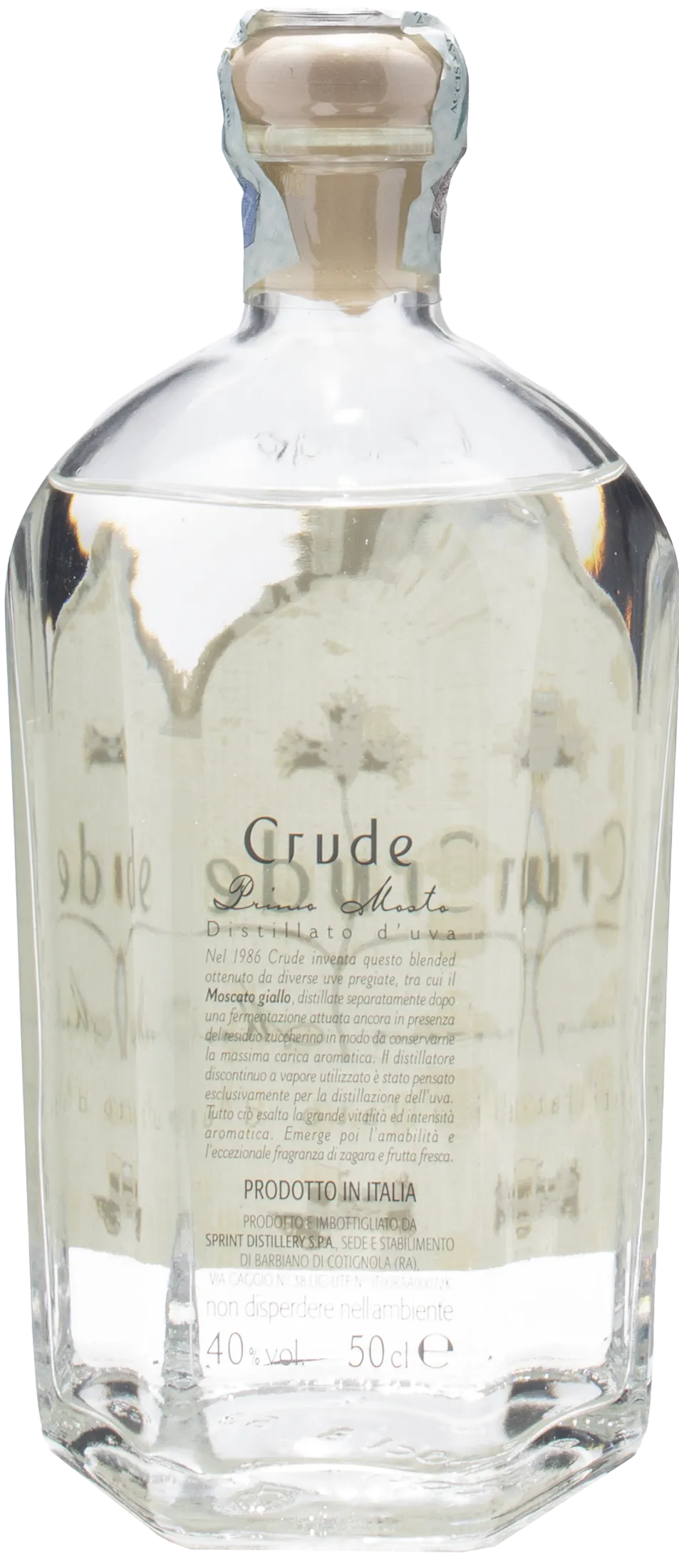 Crude Primo Mosto Distillato Uva 0,5 l
