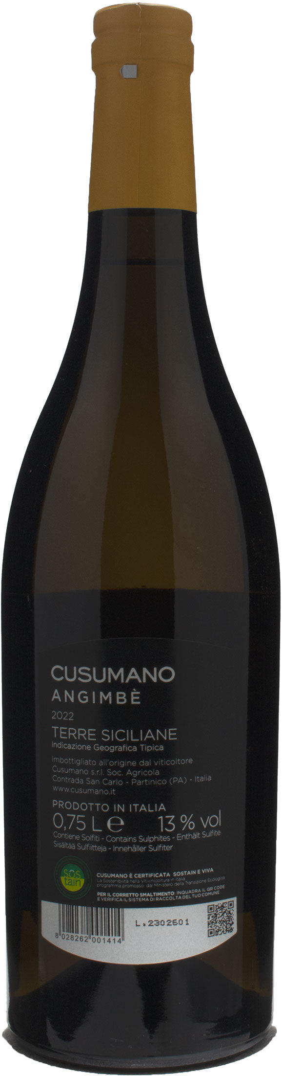 Cusumano Angimbè 2022