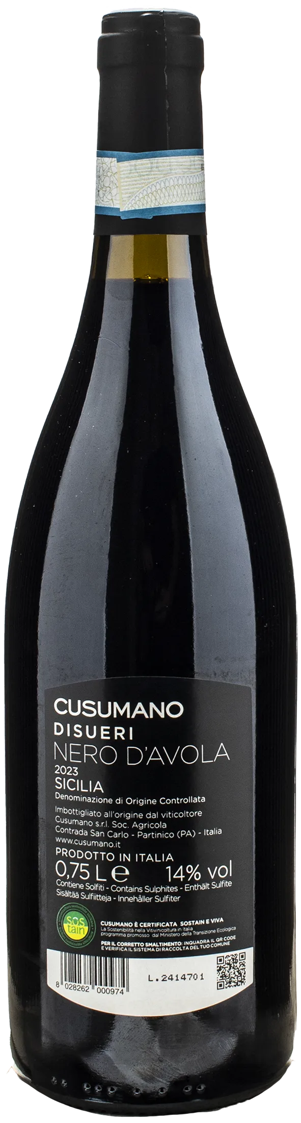 Cusumano Nero d'Avola Disueri 2023
