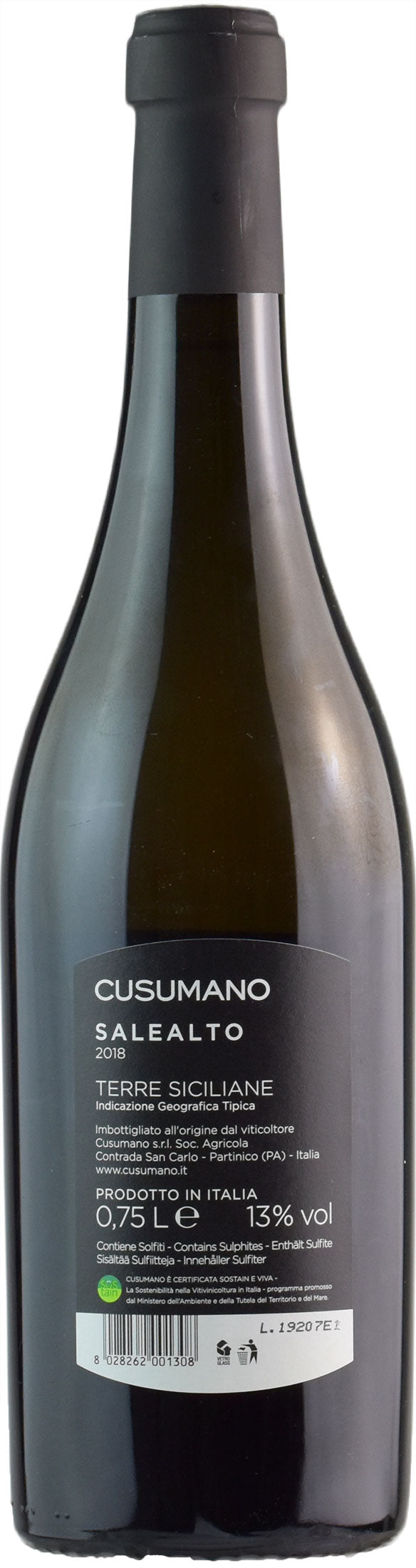 Cusumano Salealto Tenuta Ficuzza 2018
