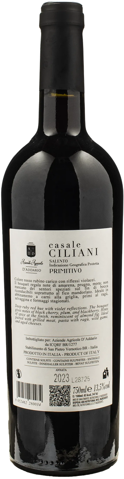 D'Addario Primitivo Casale Ciliani 2023