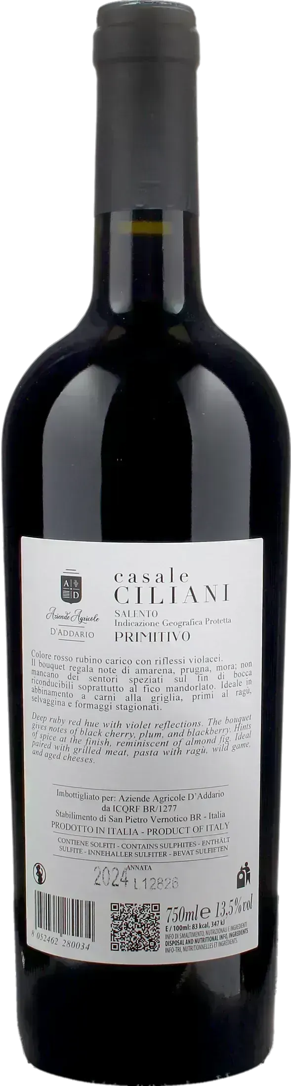 D'Addario Primitivo Casale Ciliani 2024