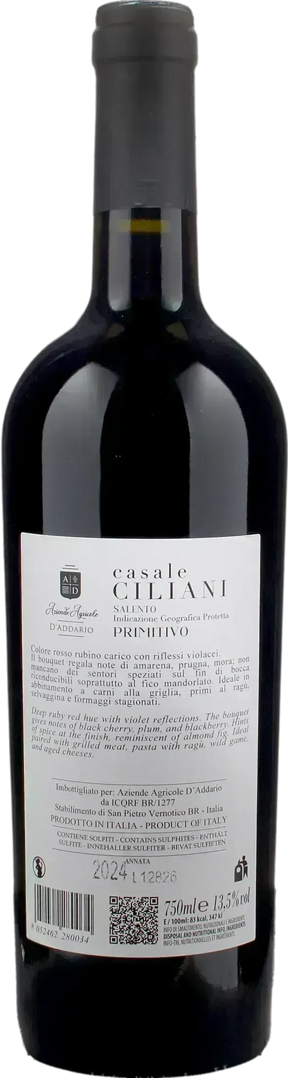 D'Addario Primitivo Casale Ciliani 2024