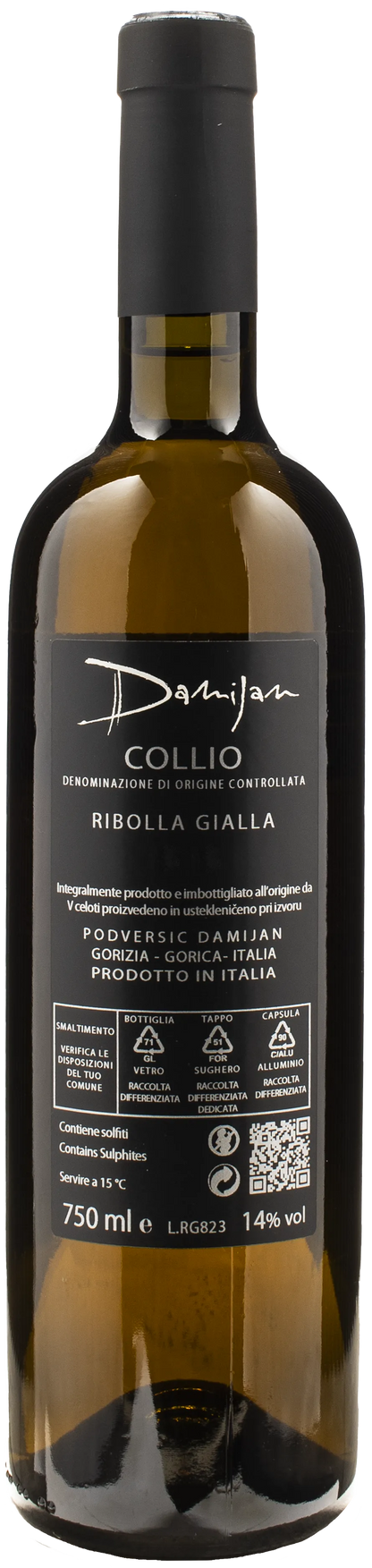Damijan Podversic Ribolla Gialla 2020