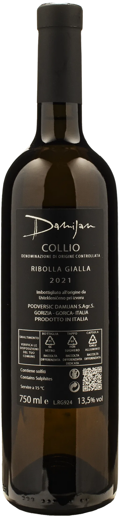 Damijan Podversic Ribolla Gialla 2021