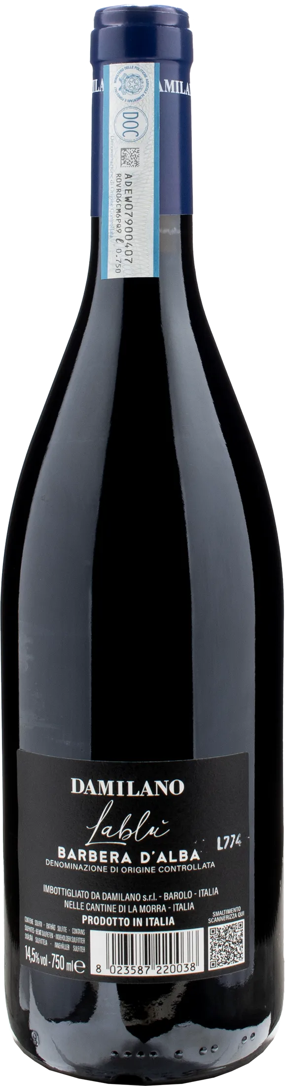 Lablu Tekerhat Damilano Barbera d'Alba LaBlu 2022 | XtraWine