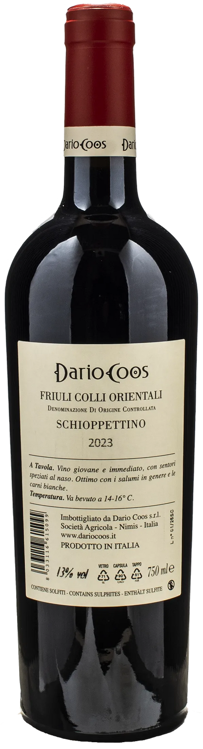 Dario Coos Schioppettino 2023