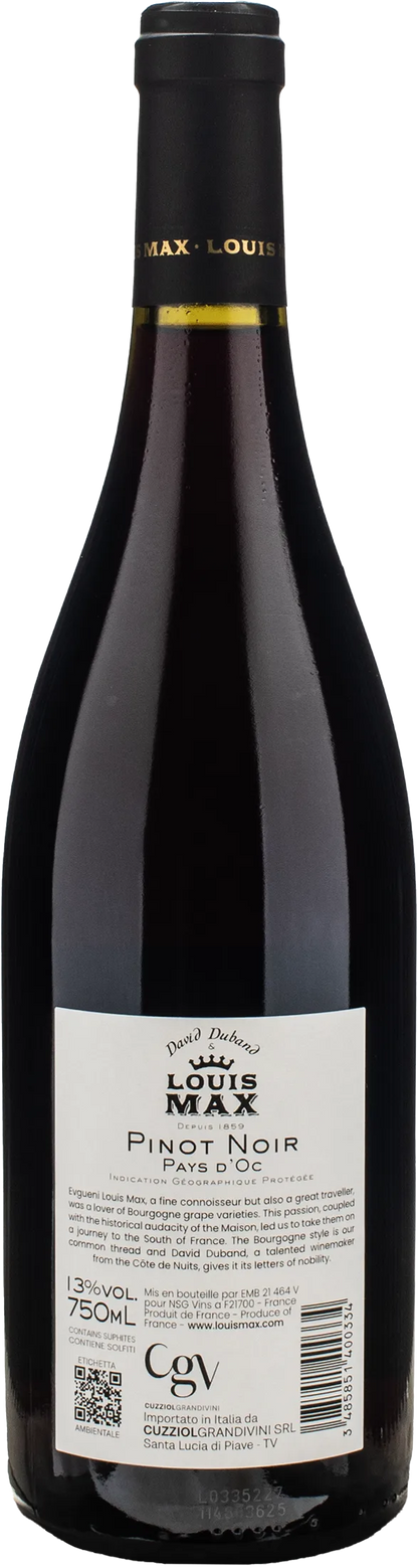 David Duband & Louis Max Pays d'Oc Pinot Noir 2022