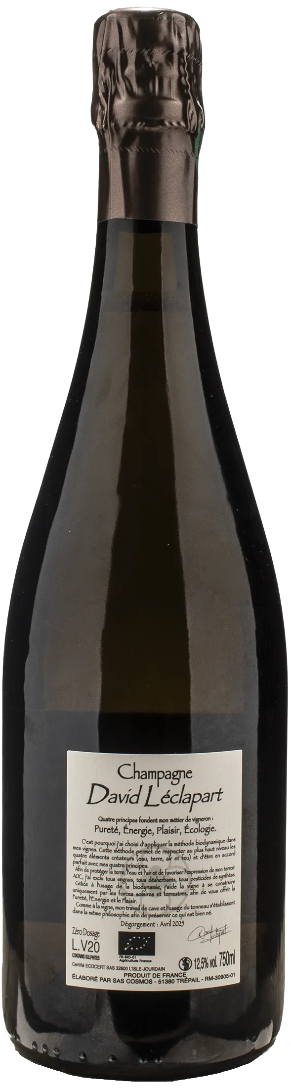 David Leclapart Champagne 1er Cru Blanc De Noirs Pas Dosè L'Astre