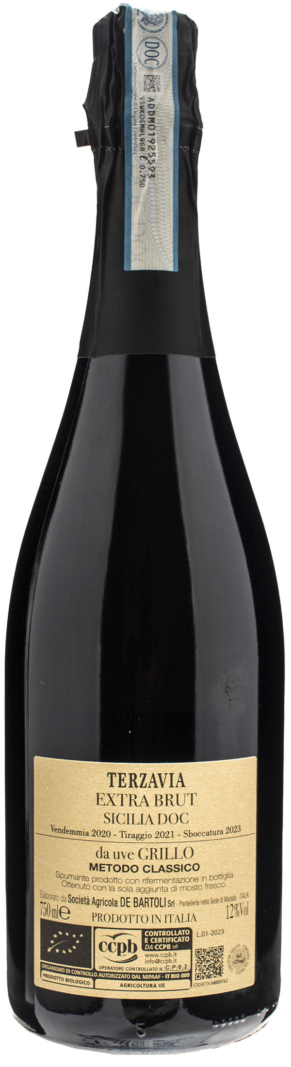 De Bartoli Terza Via Metodo Classico Extra Brut 2020