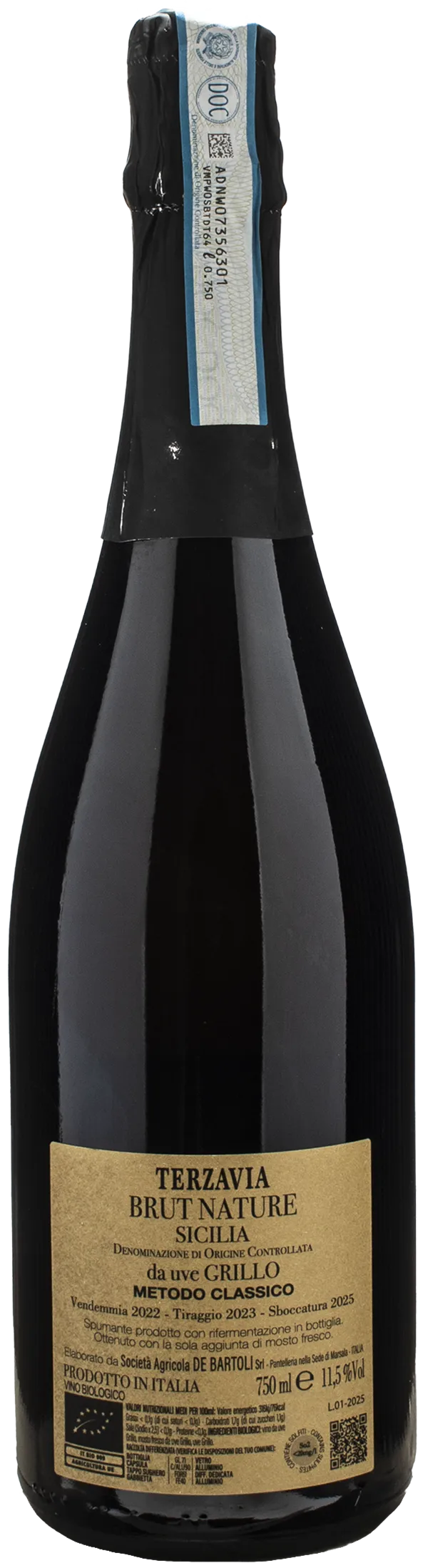 De Bartoli Terza Via Metodo Classico Brut 2022