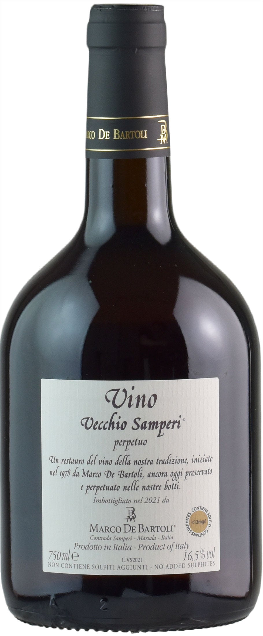 Marco De Bartoli Vecchio Samperi Perpetuo Grillo 75cl | XtraWine