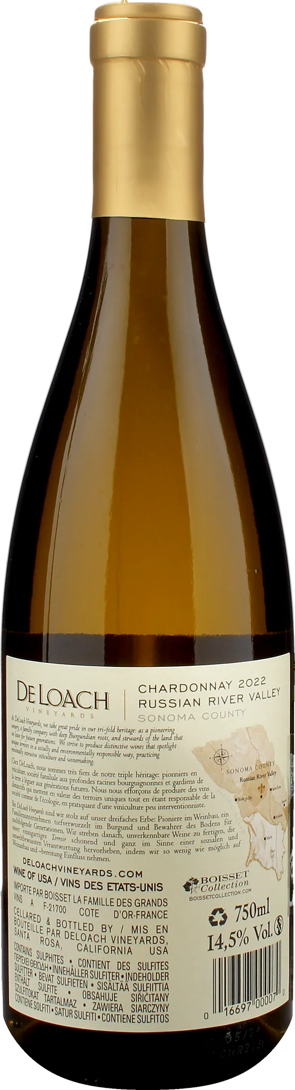 De Loach Winery Chardonnay Russian River Valley 2022
